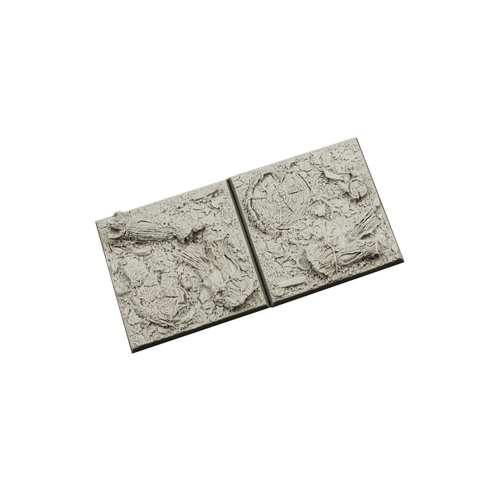 Micro Art Studio - Resin Square/Rectangular Bases - Forest Bases 50x50mm (2)