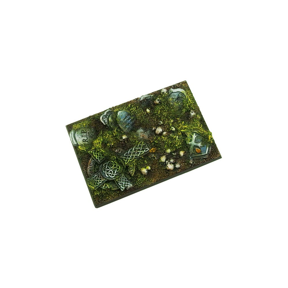 Micro Art Studio - Resin Square/Rectangular Bases - Graveyard Bases 50x75mm (1)