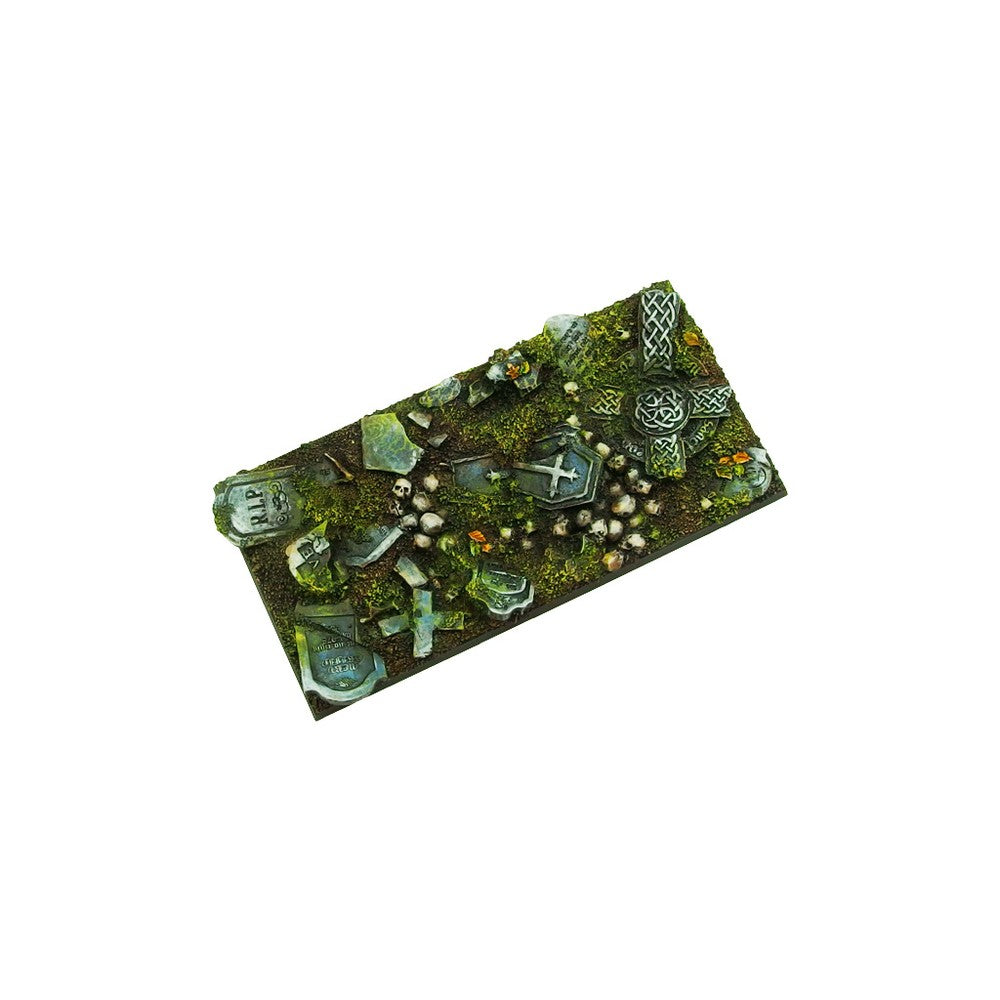 Micro Art Studio - Resin Square/Rectangular Bases - Graveyard Bases 50x100mm (1)