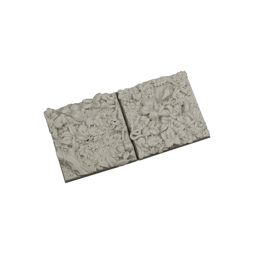 Micro Art Studio - Resin Square/Rectangular Bases - Jungle Bases 50x50mm (2)