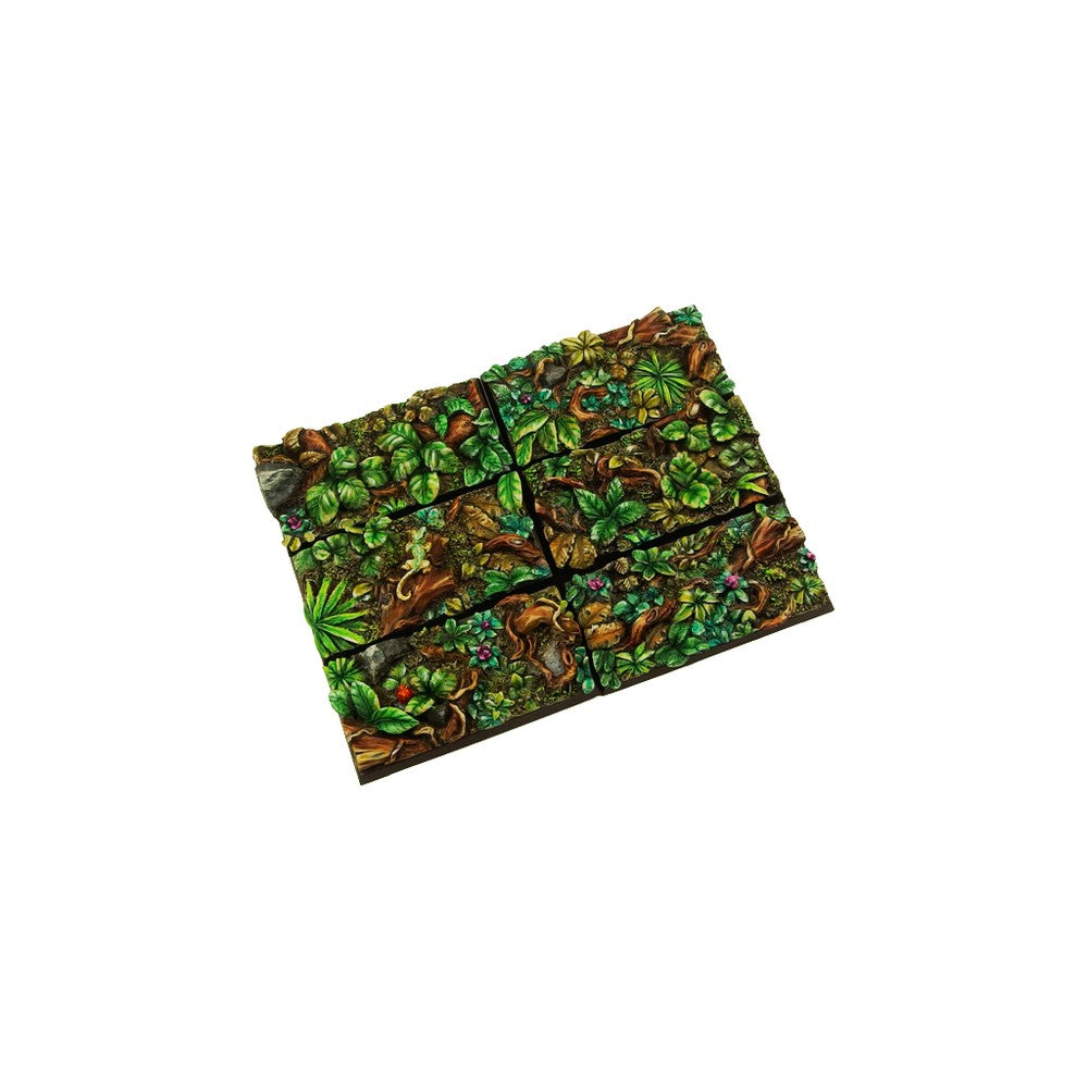 Micro Art Studio - Resin Square/Rectangular Bases - Jungle Bases 25x50mm (5)