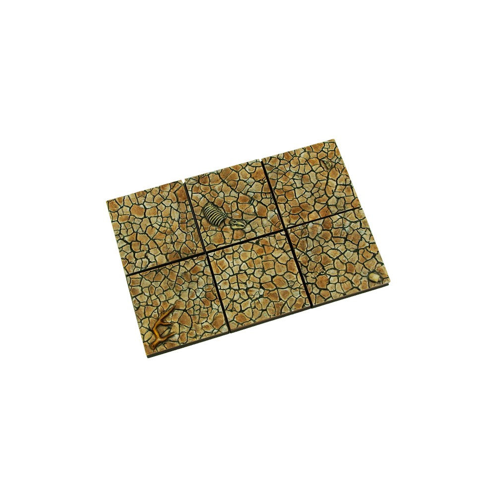 Micro Art Studio - Resin Square/Rectangular Bases - Wasteland Bases 40x40mm (4)