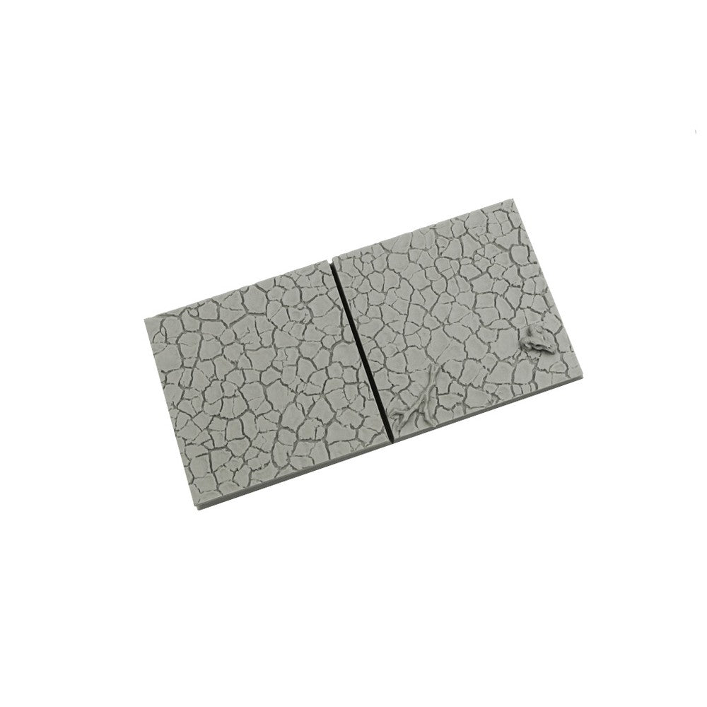 Micro Art Studio - Resin Square/Rectangular Bases - Wasteland Bases 50x50mm (2)