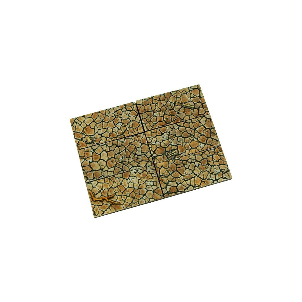 Micro Art Studio - Resin Square/Rectangular Bases - Wasteland Bases 25x50mm (5)