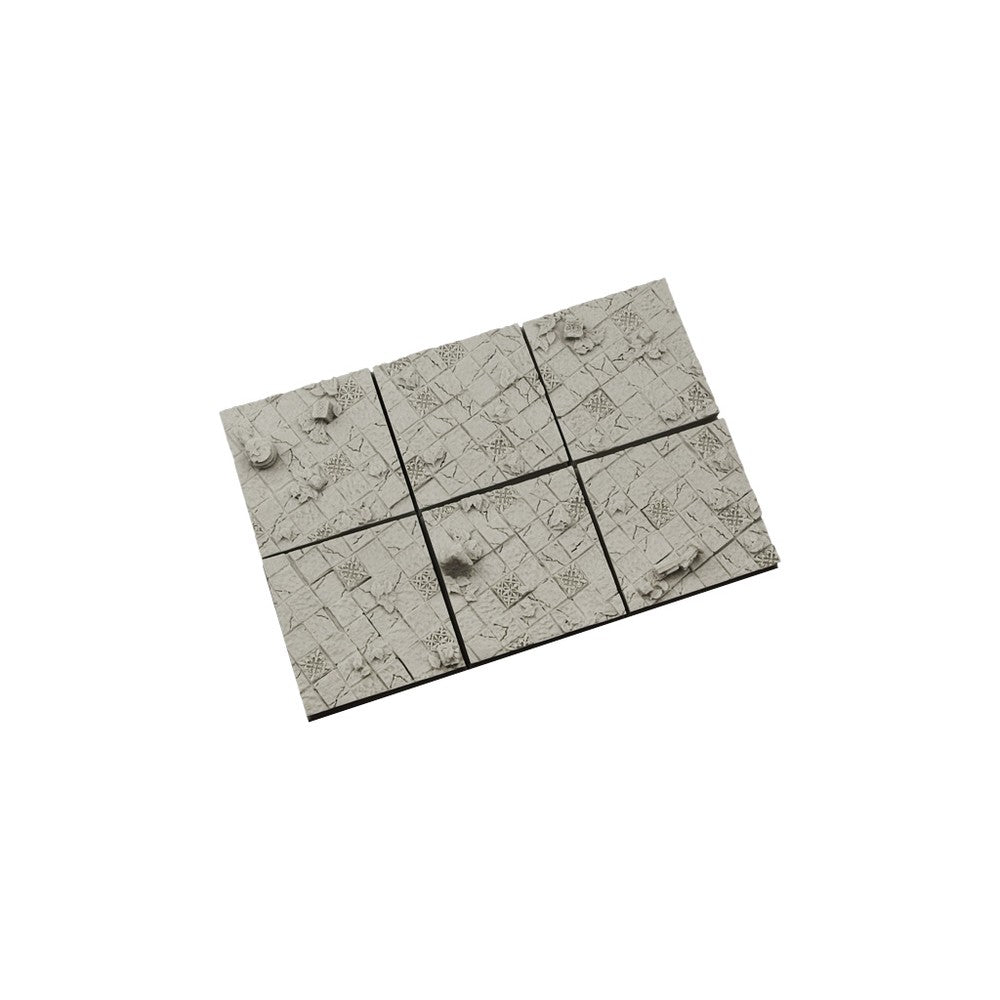 Micro Art Studio - Resin Square/Rectangular Bases - Ancient Bases 40x40mm (4)