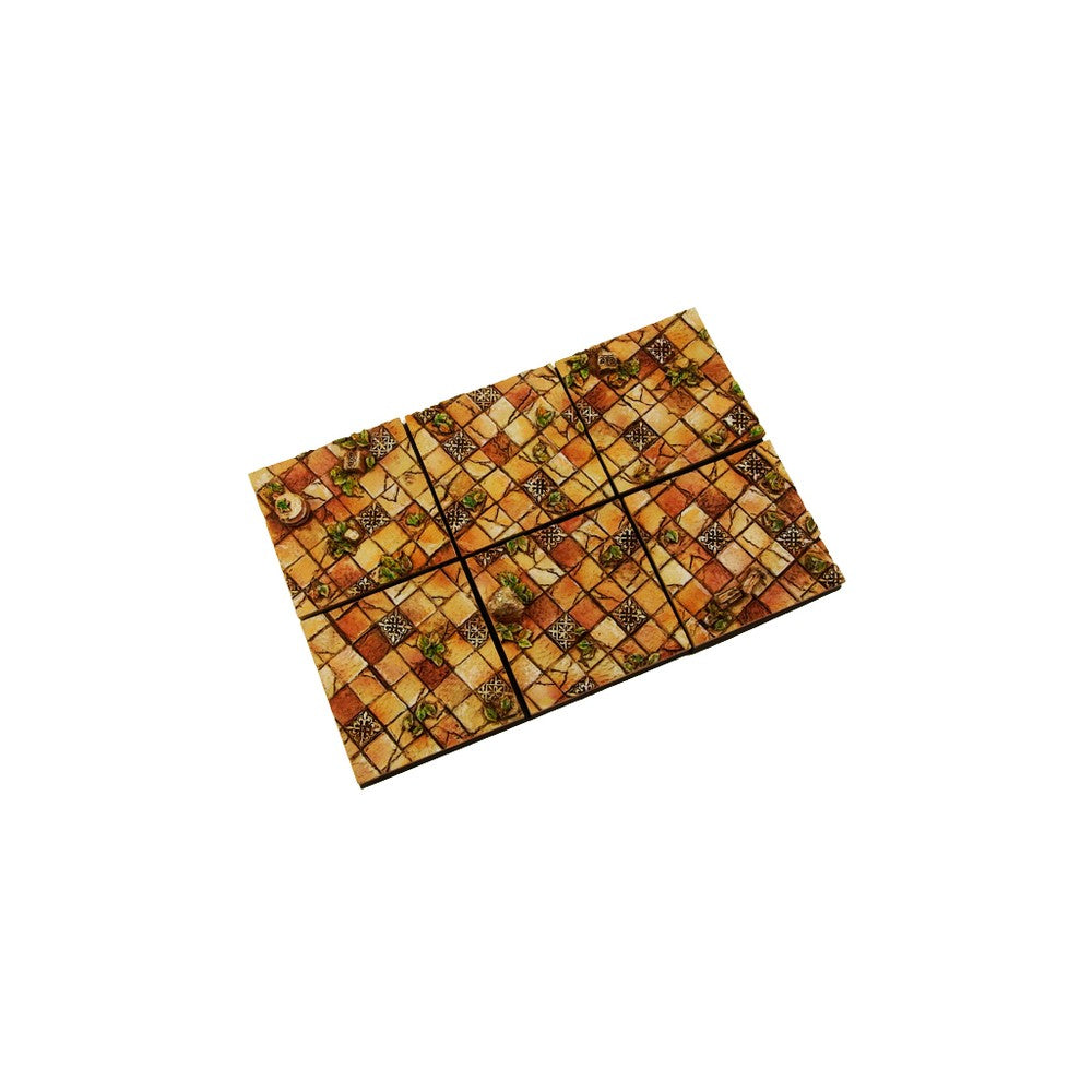 Micro Art Studio - Resin Square/Rectangular Bases - Ancient Bases 40x40mm (4)
