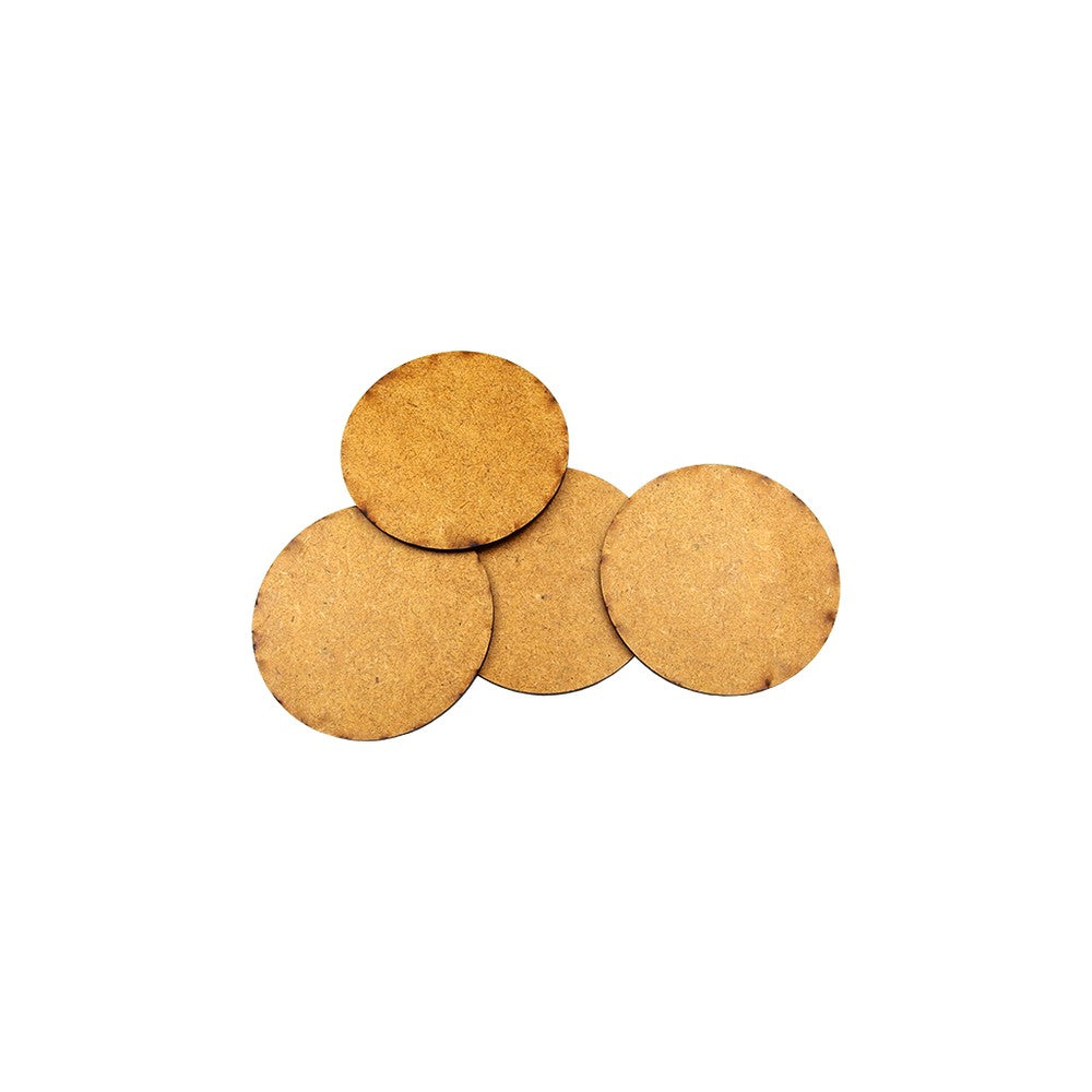 Micro Art Studio - HDF/MDF Lasercut Bases - HDF 3mm Bases Round 80mm (5)