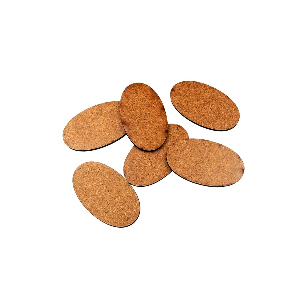 Micro Art Studio - HDF/MDF Lasercut Bases - HDF 3mm Bases Oval 60x35mm (6)