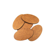 Micro Art Studio - HDF/MDF Lasercut Bases - HDF 3mm Bases Oval 90x52mm (6)