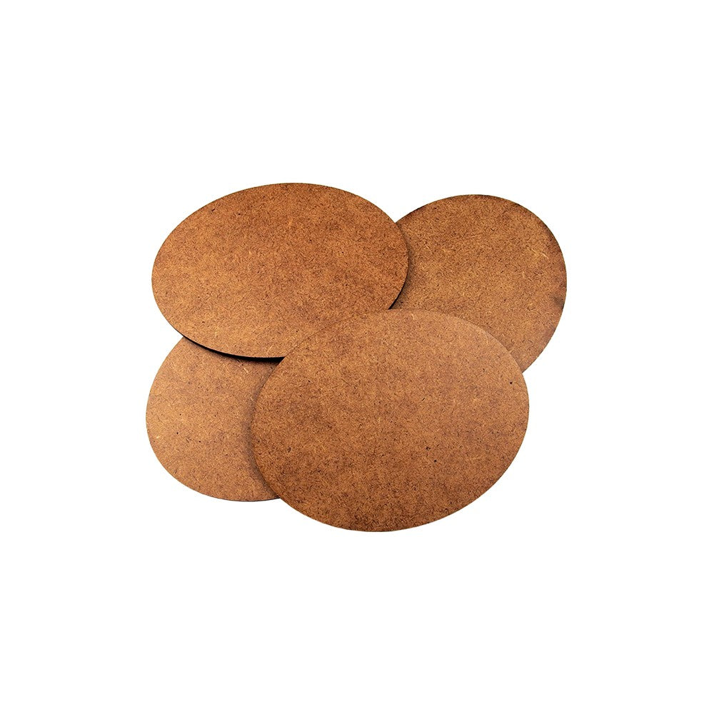 Micro Art Studio - HDF/MDF Lasercut Bases - HDF 3mm Bases Oval 120x92mm (2)