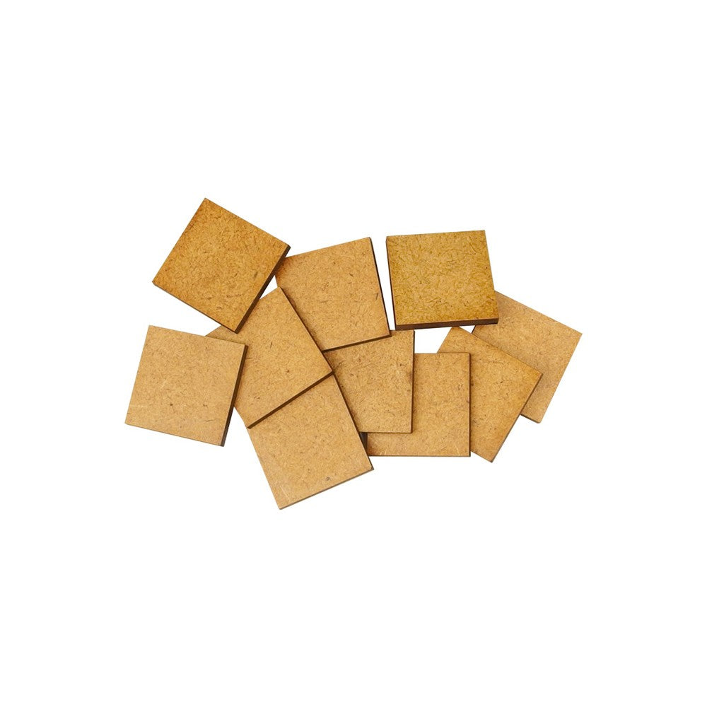 Micro Art Studio - HDF/MDF Lasercut Bases - HDF 3mm Bases 20x20mm (20)