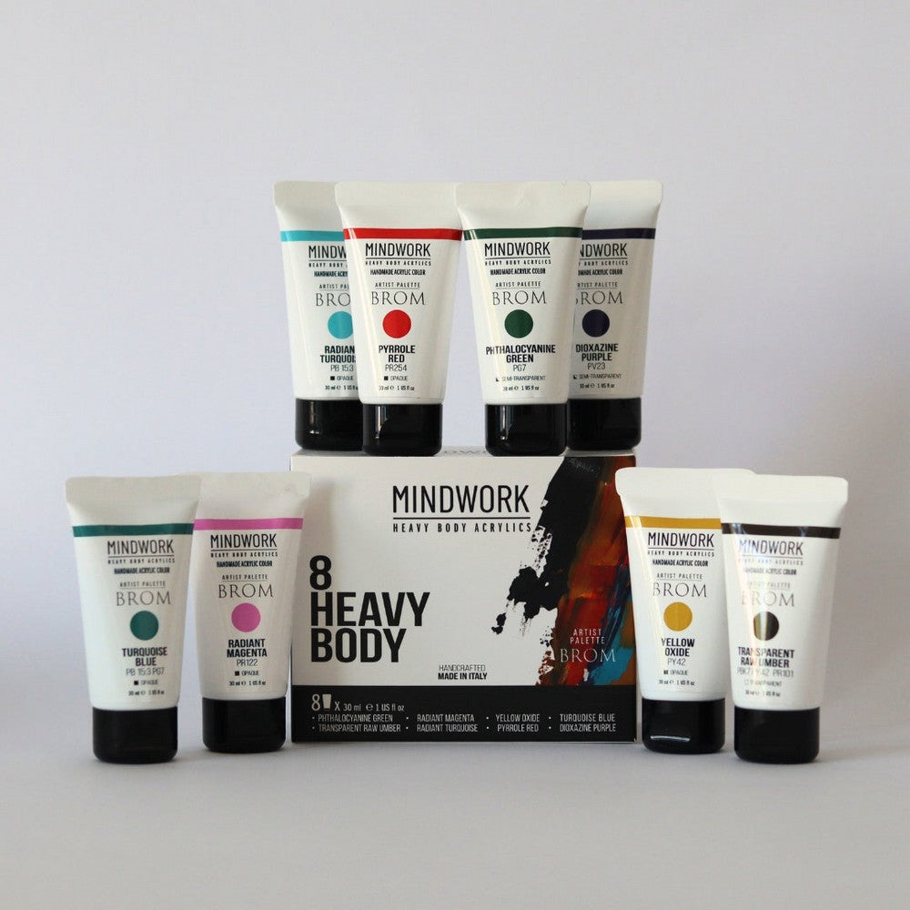 Mindwork Heavy Body Acrylics - Primary Set (5 colors)