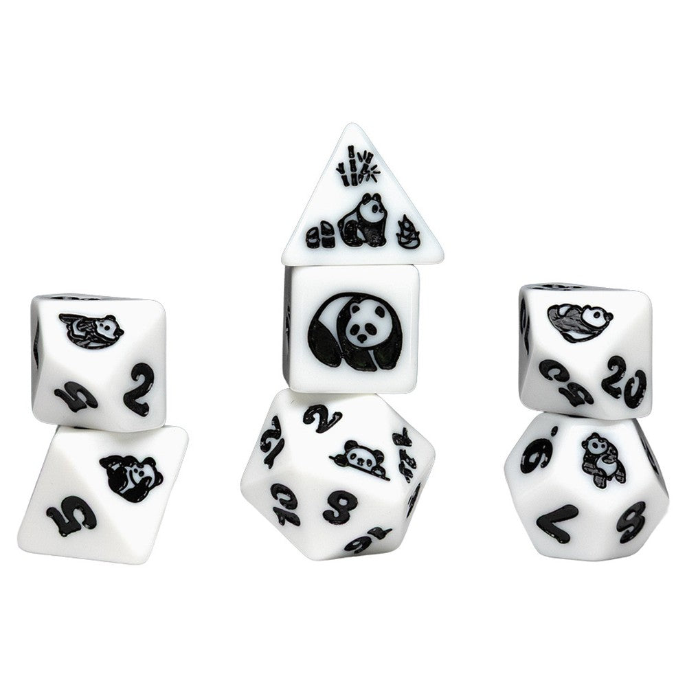 Sirius Dice - Animal - Moon Panda Dice Set 7