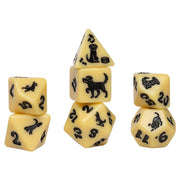 Sirius Dice - Animal - Golden Pup Dice Set 7