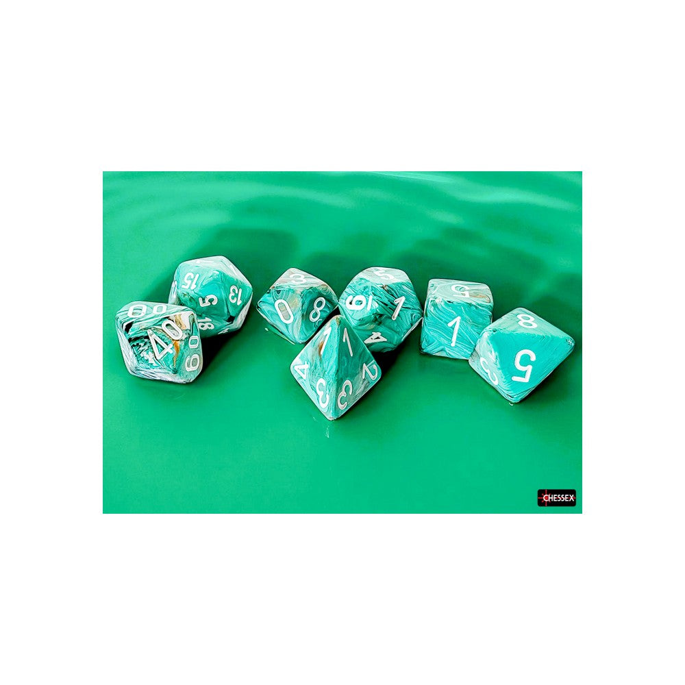 CHX 22403 Marble Mega-hedral Oxi-Copper/white 7-Die Set