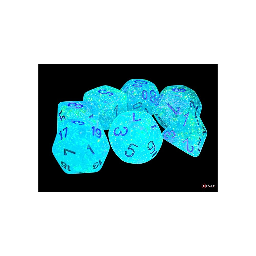 CHX 22566 Luminary Mega-hedral Sky/silver Luminary 7-Die Set