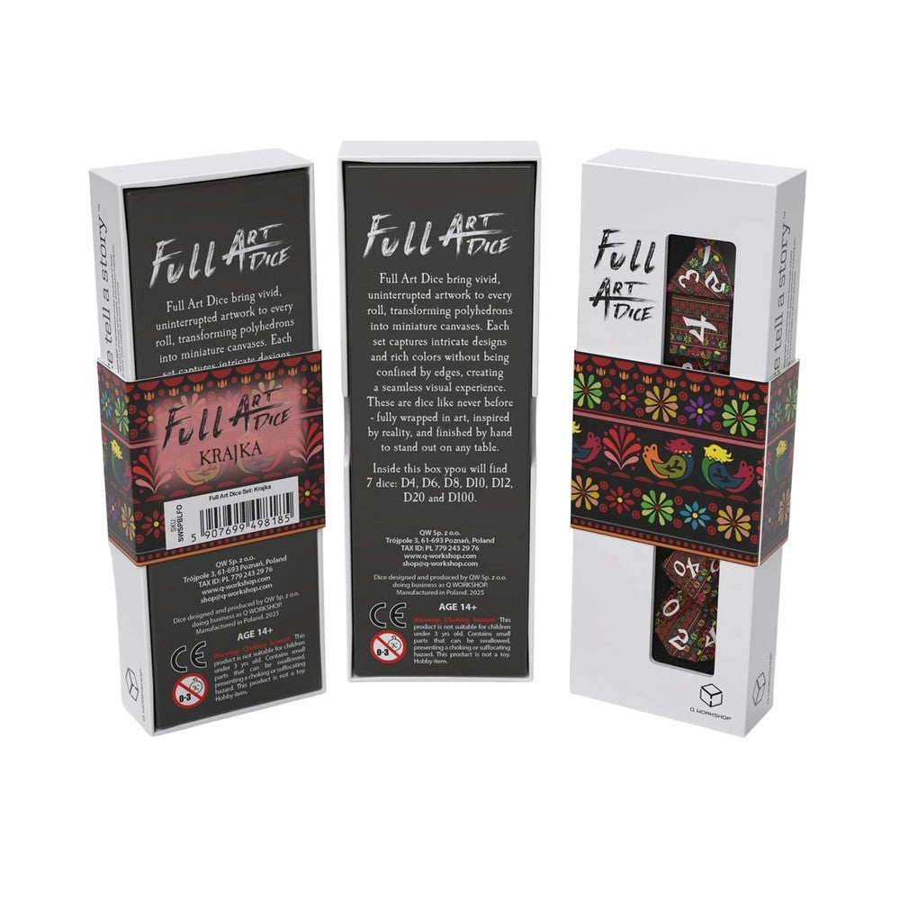 Q Workshop - Full Art Dice Set: Krajka