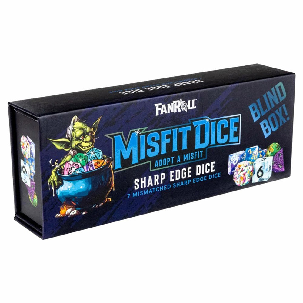 Fanroll: Mystery Misfit Sharp Edge Resin Polyhedral Dice Set
