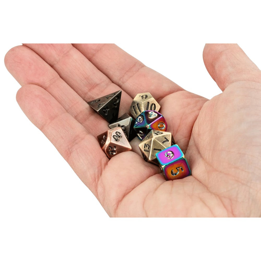 Fanroll: Mystery Misfit Mini Metal Polyhedral Dice Set