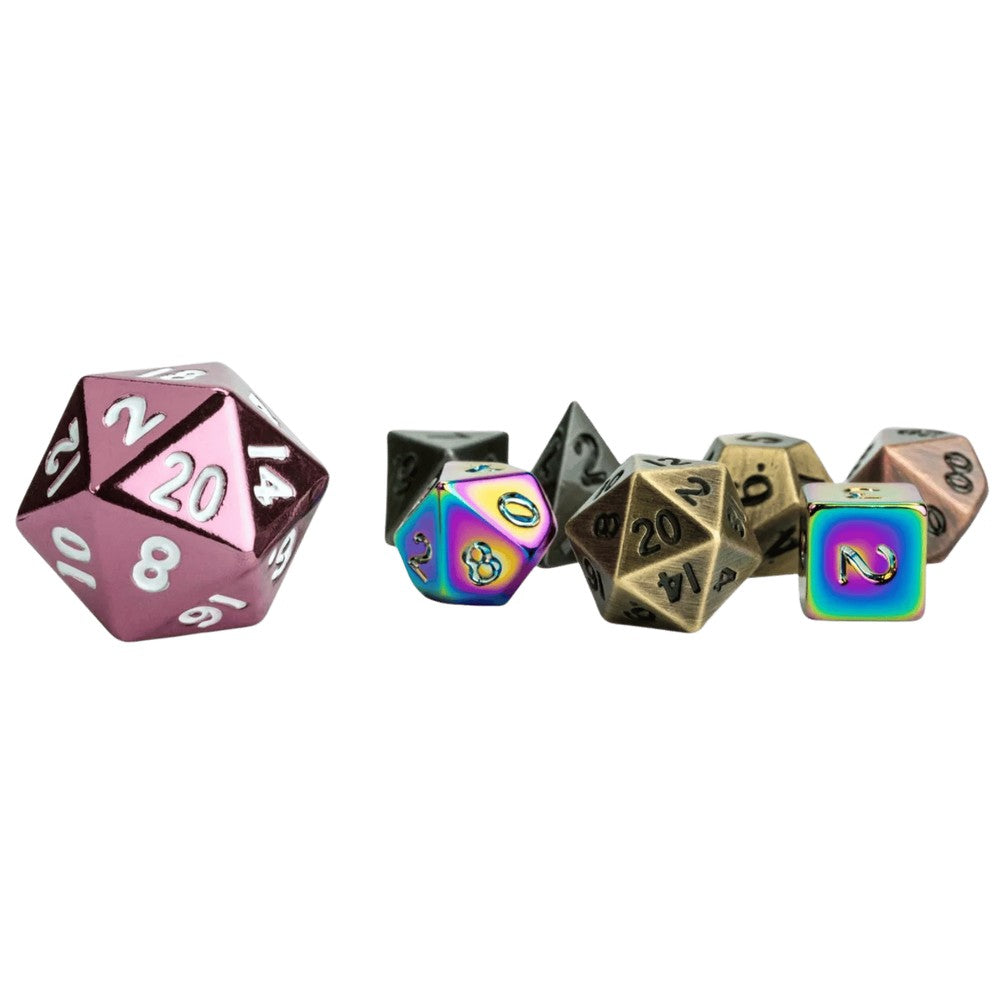 Fanroll: Mystery Misfit Mini Metal Polyhedral Dice Set