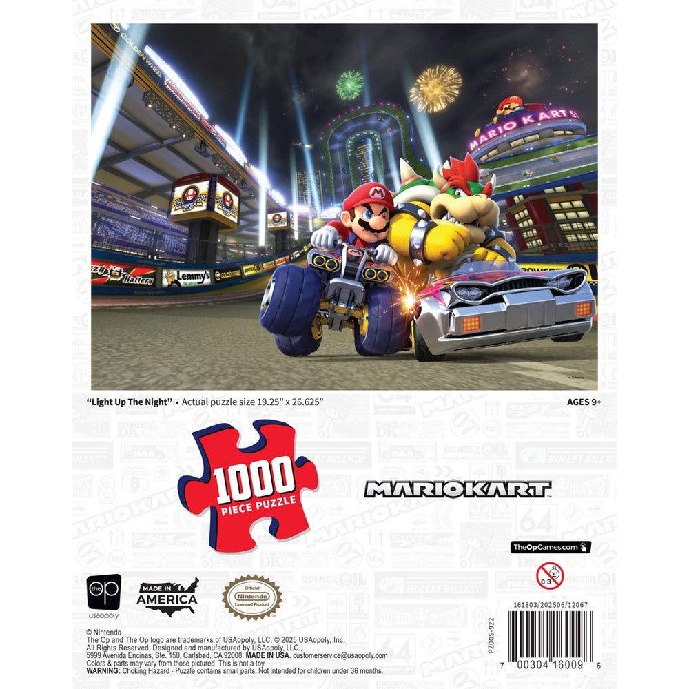 Mario Kart "Light Up the Night" 1000-Piece Puzzle