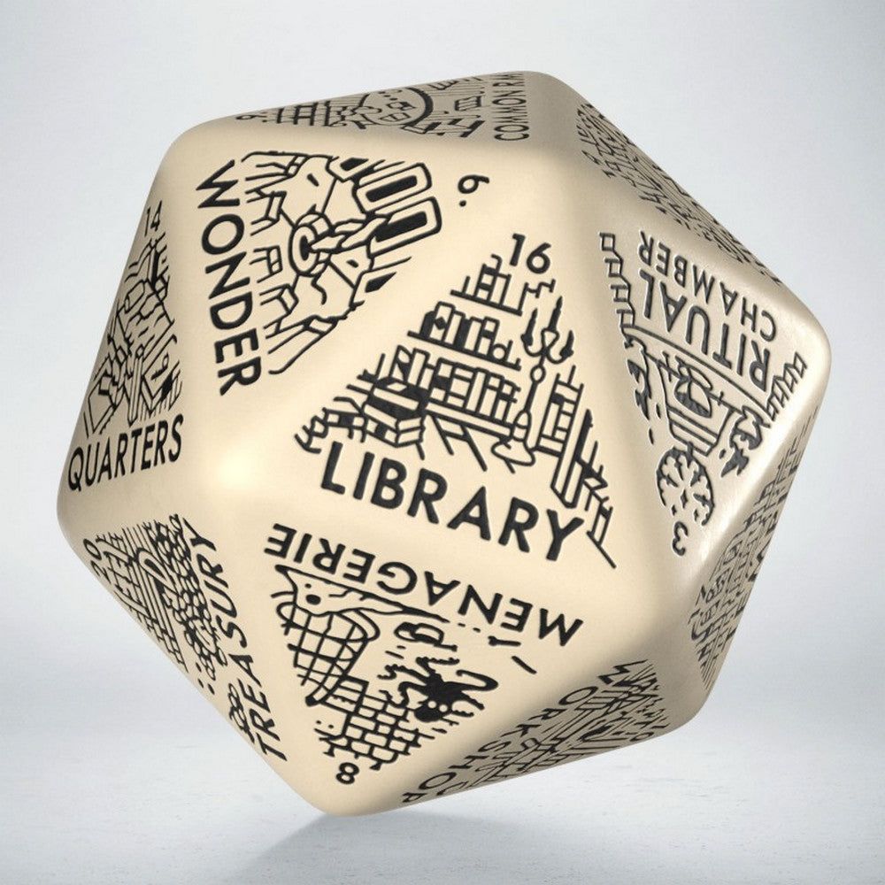 Q Workshop - Dungeon Generator Die: Beige&Black