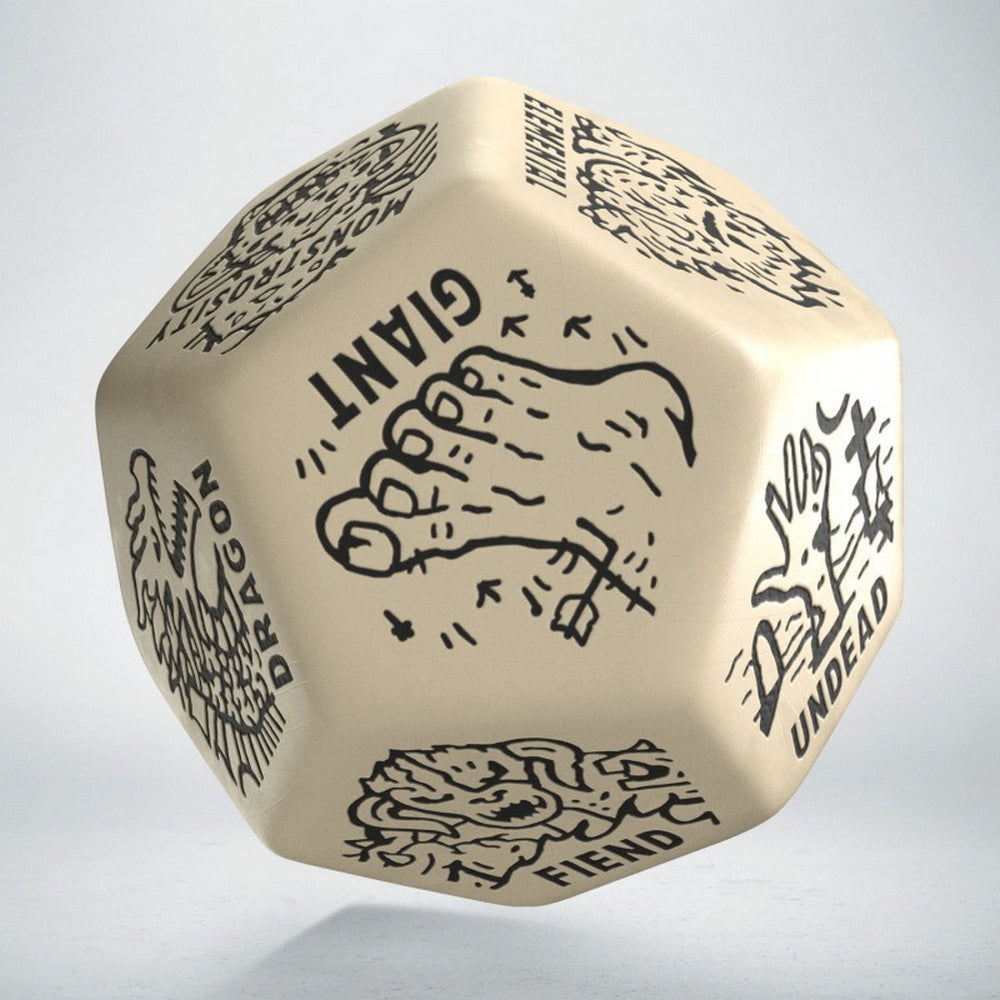 Q Workshop - Monster Generator Die: Beige&Black
