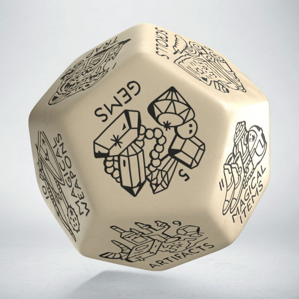Q Workshop - Treasure Generator Die: Beige&Black