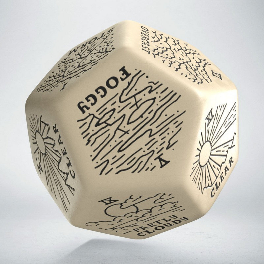 Q Workshop - Weather Generator Die: Beige&Black
