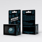 Q Workshop - Weather Generator Die: Shimmering Blue&Turquise