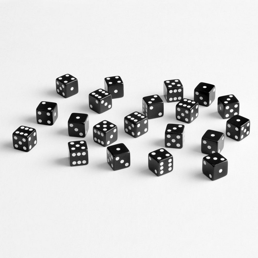 Q Workshop - Full Pack of D6s: Black&White
