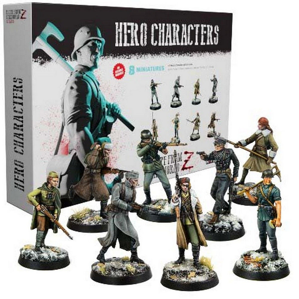 Raybox Games: Escape from Stalingrad Z: Hero Miniatures Set