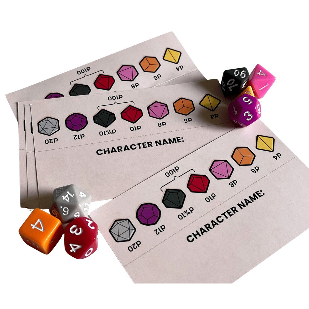 Color Coded Dice Set