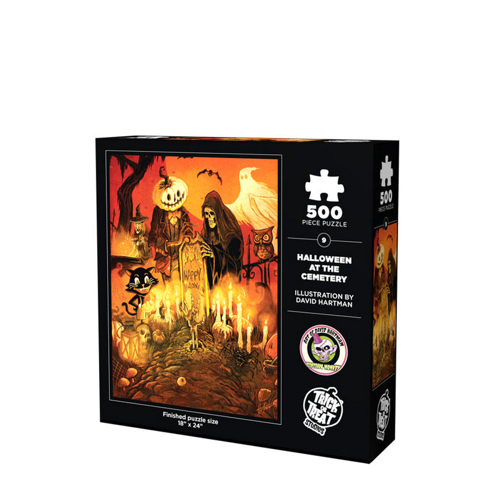Halloween At The Cemetery 500 Pc Puzzle