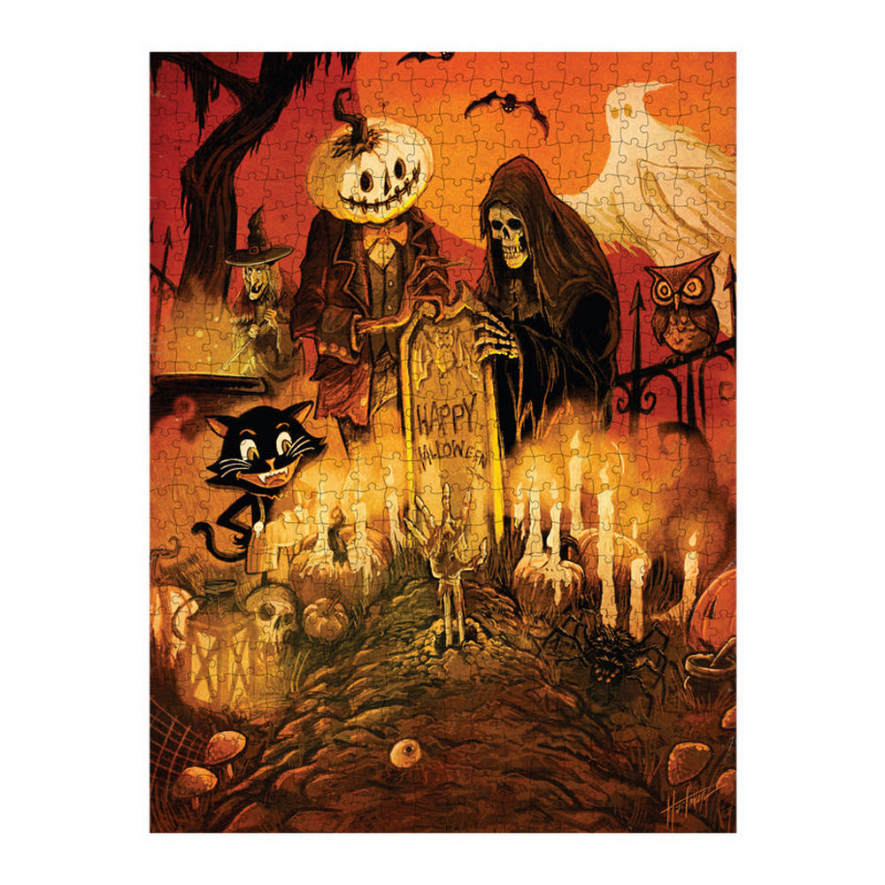 Halloween At The Cemetery 500 Pc Puzzle