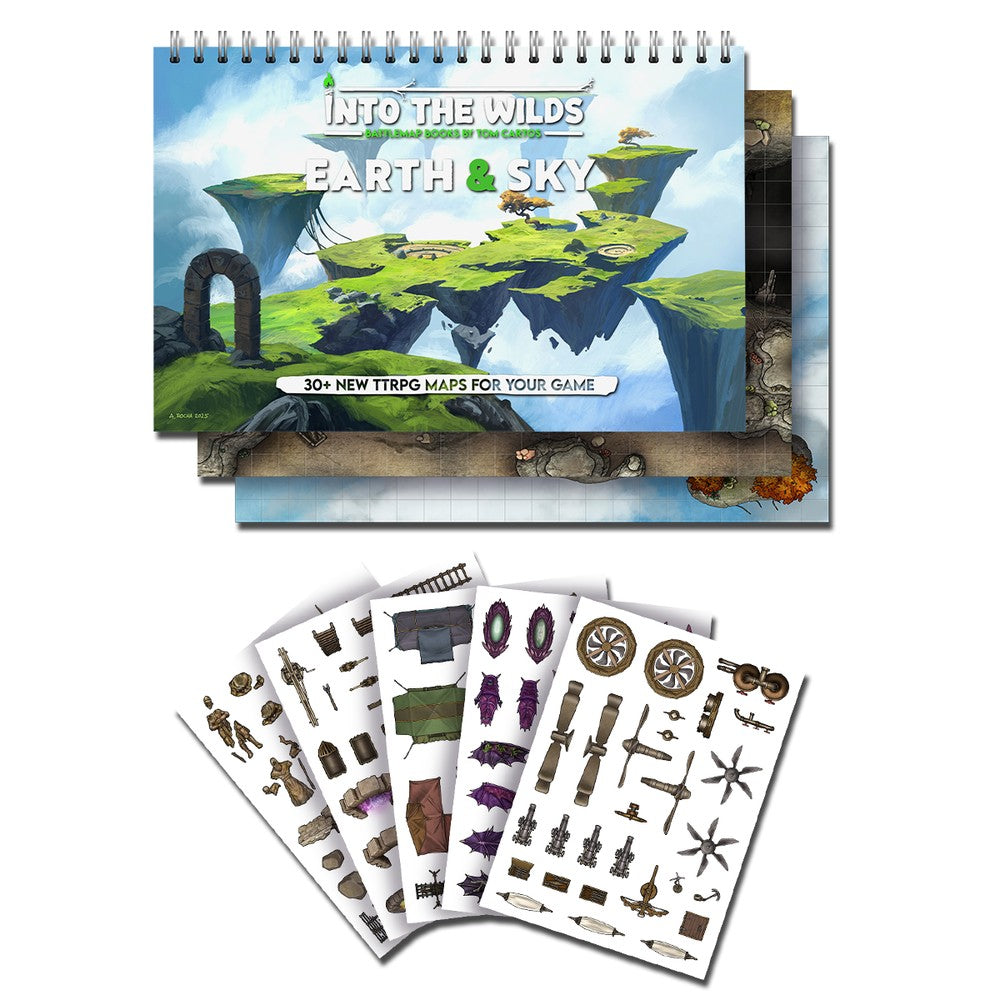 Into the Wilds Extraplanar Battlemap Books - Earth & Sky