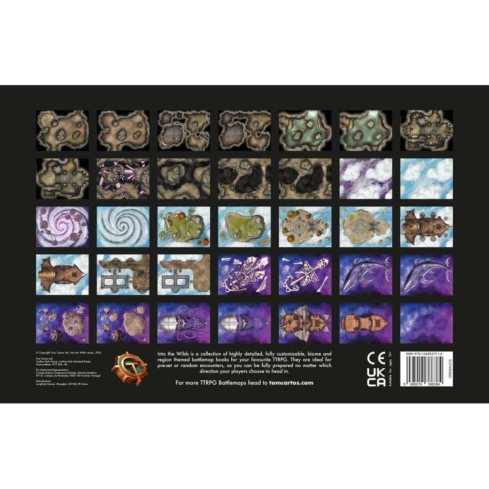 Into the Wilds Extraplanar Battlemap Books - Earth & Sky