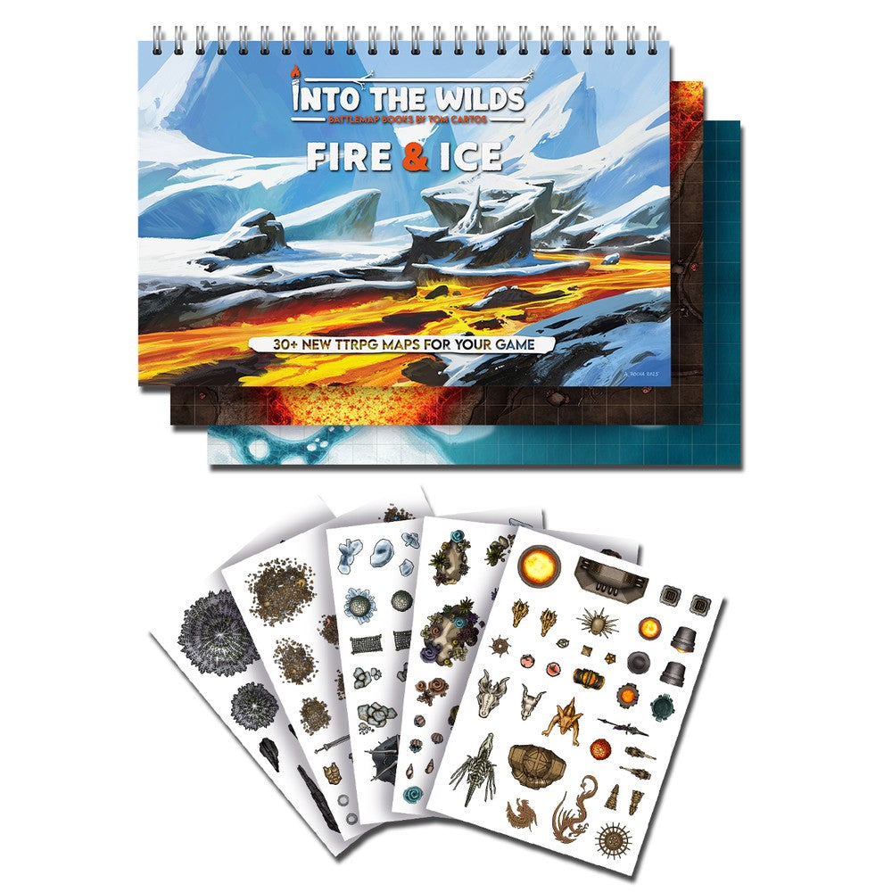 Into the Wilds Extraplanar Battlemap Books - Fire & Ice