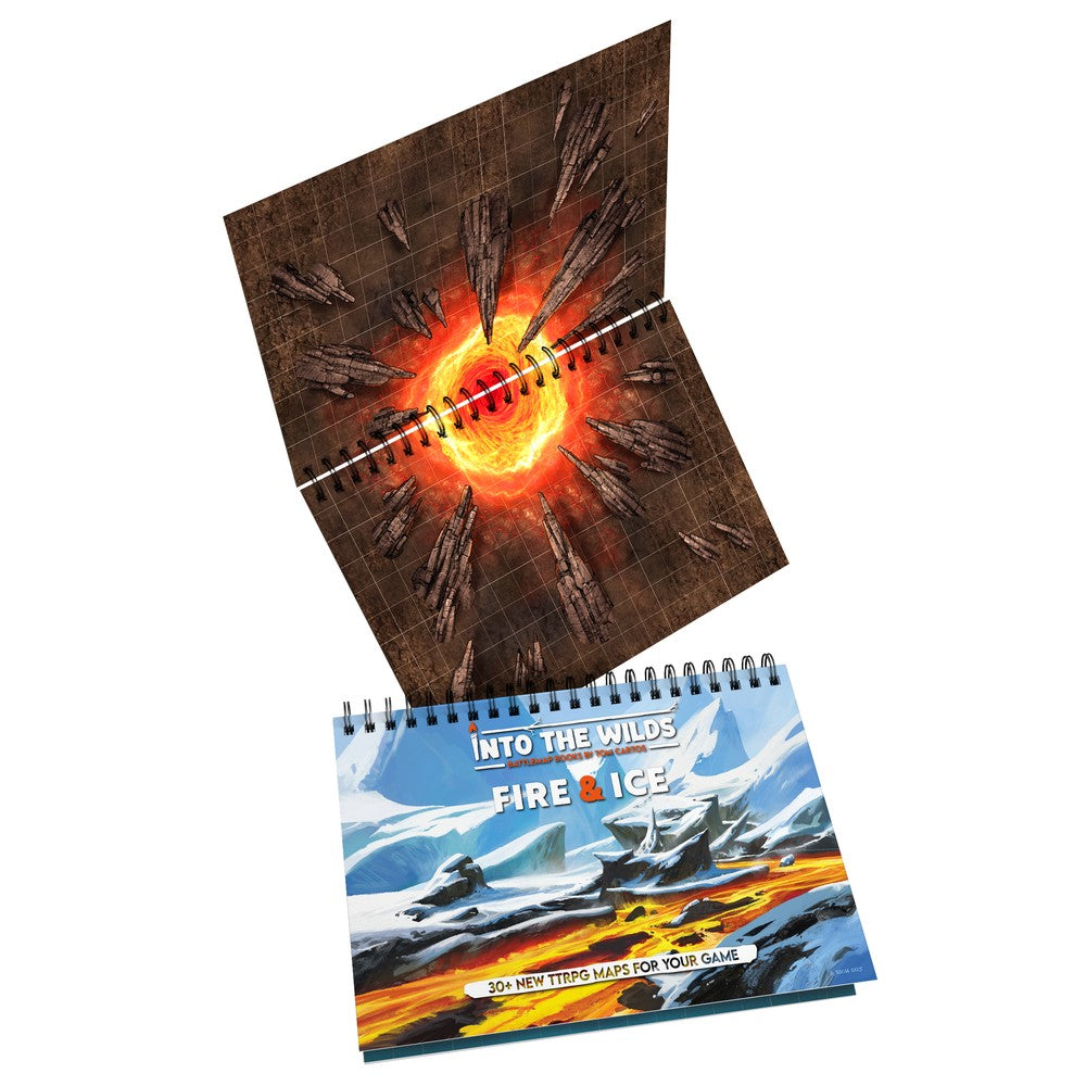 Into the Wilds Extraplanar Battlemap Books - Fire & Ice