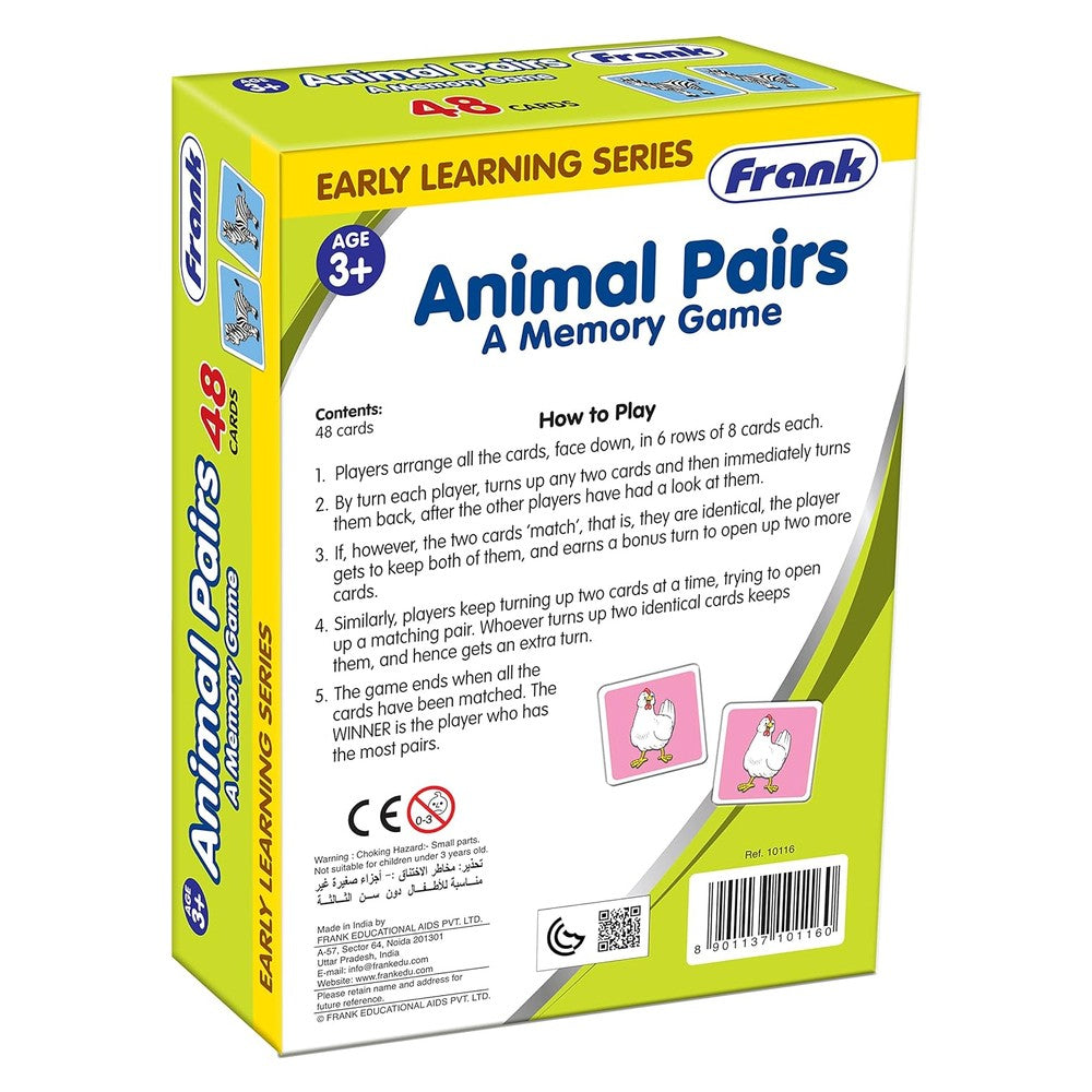 Frank Learning:  Early Learning Series - Animal Pairs - A Memory Game