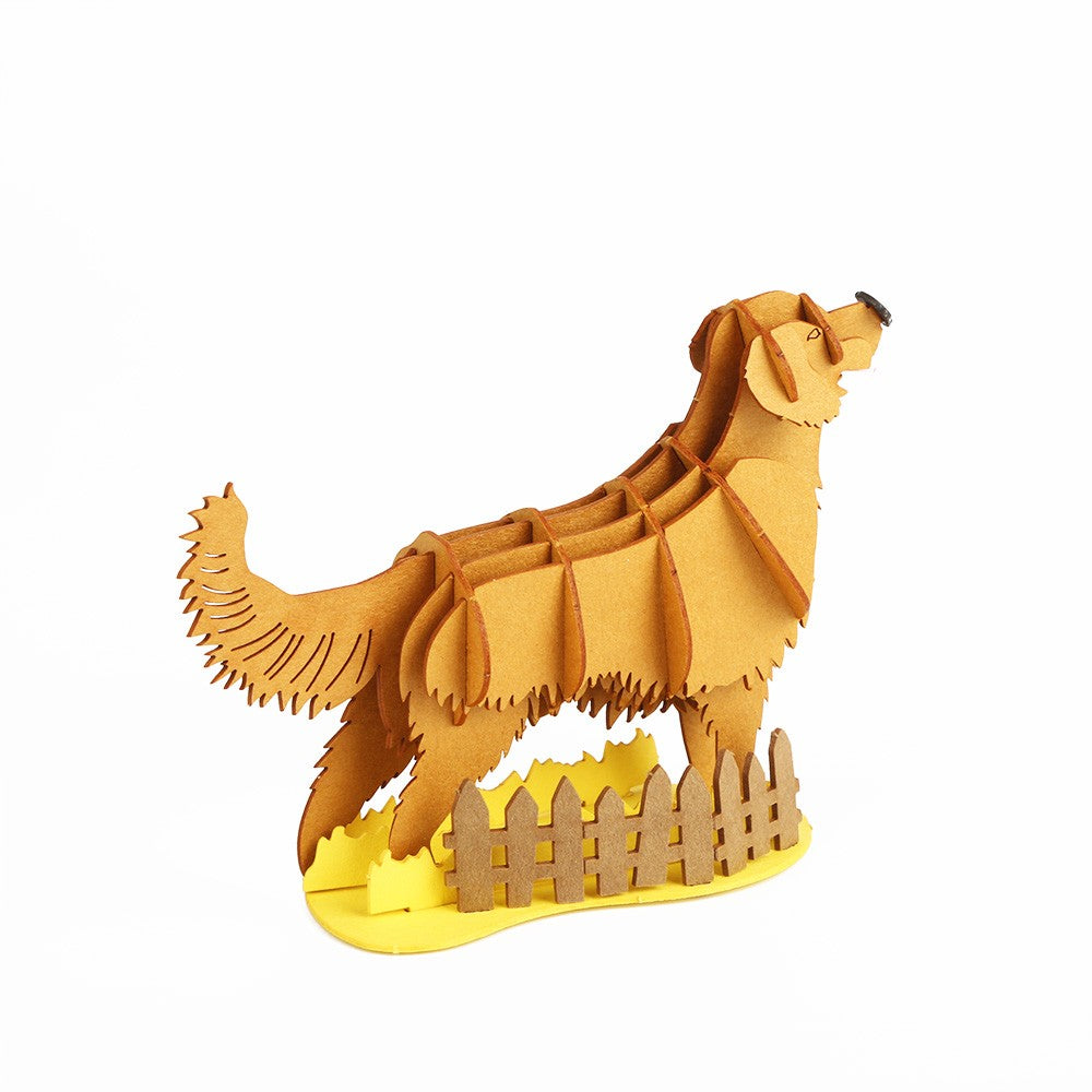 LPG Puzzles 3D Paper Golden Retriever