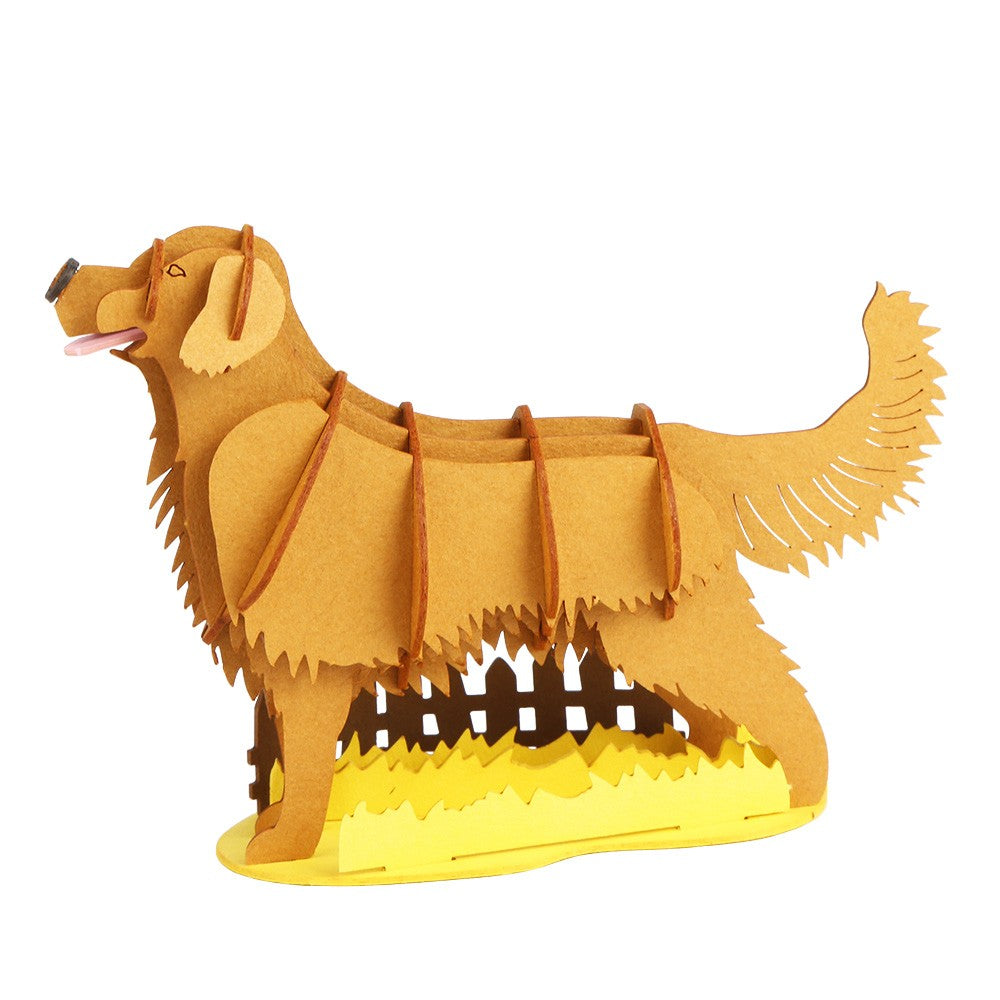 LPG Puzzles 3D Paper Golden Retriever