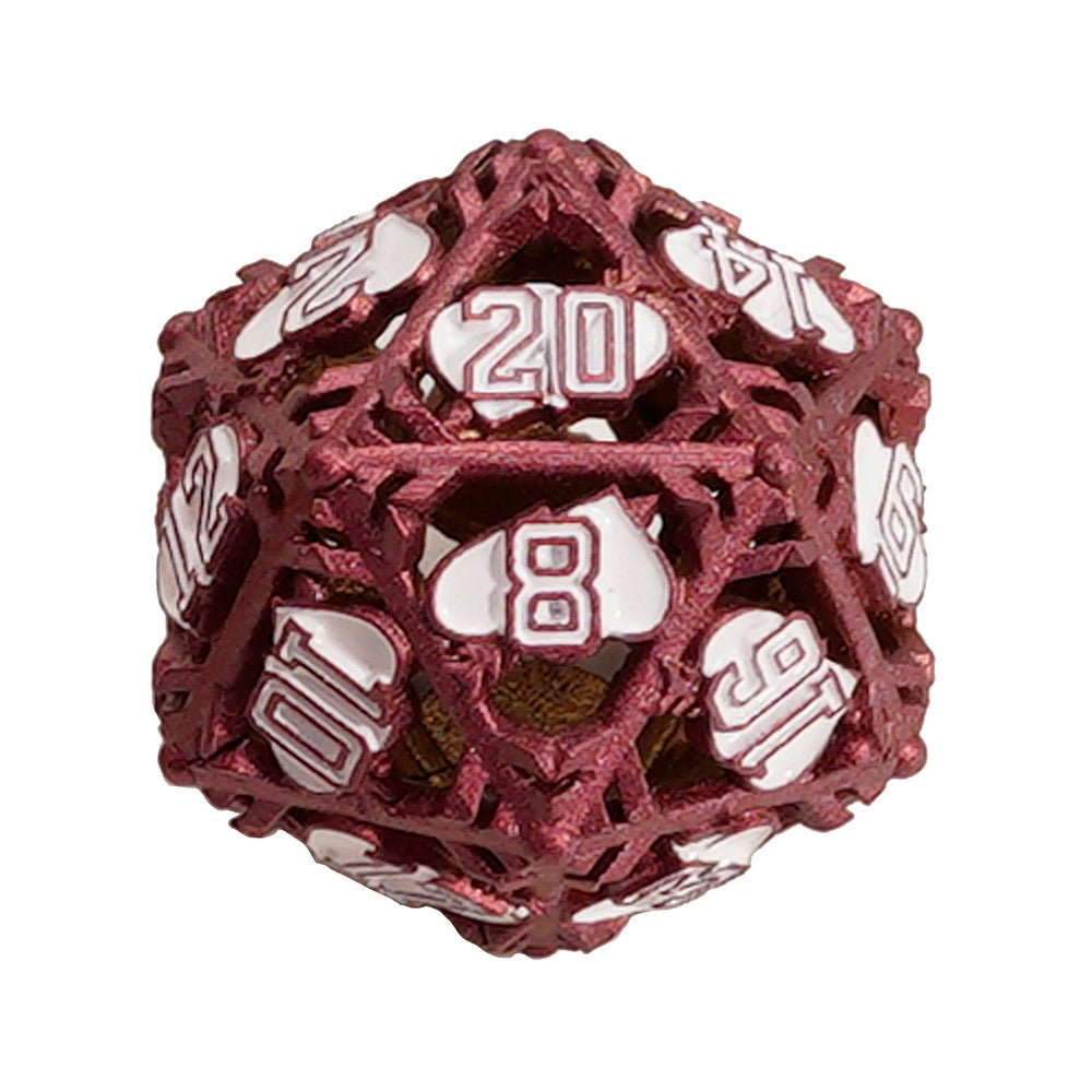 LPG Dice Heart Red/White