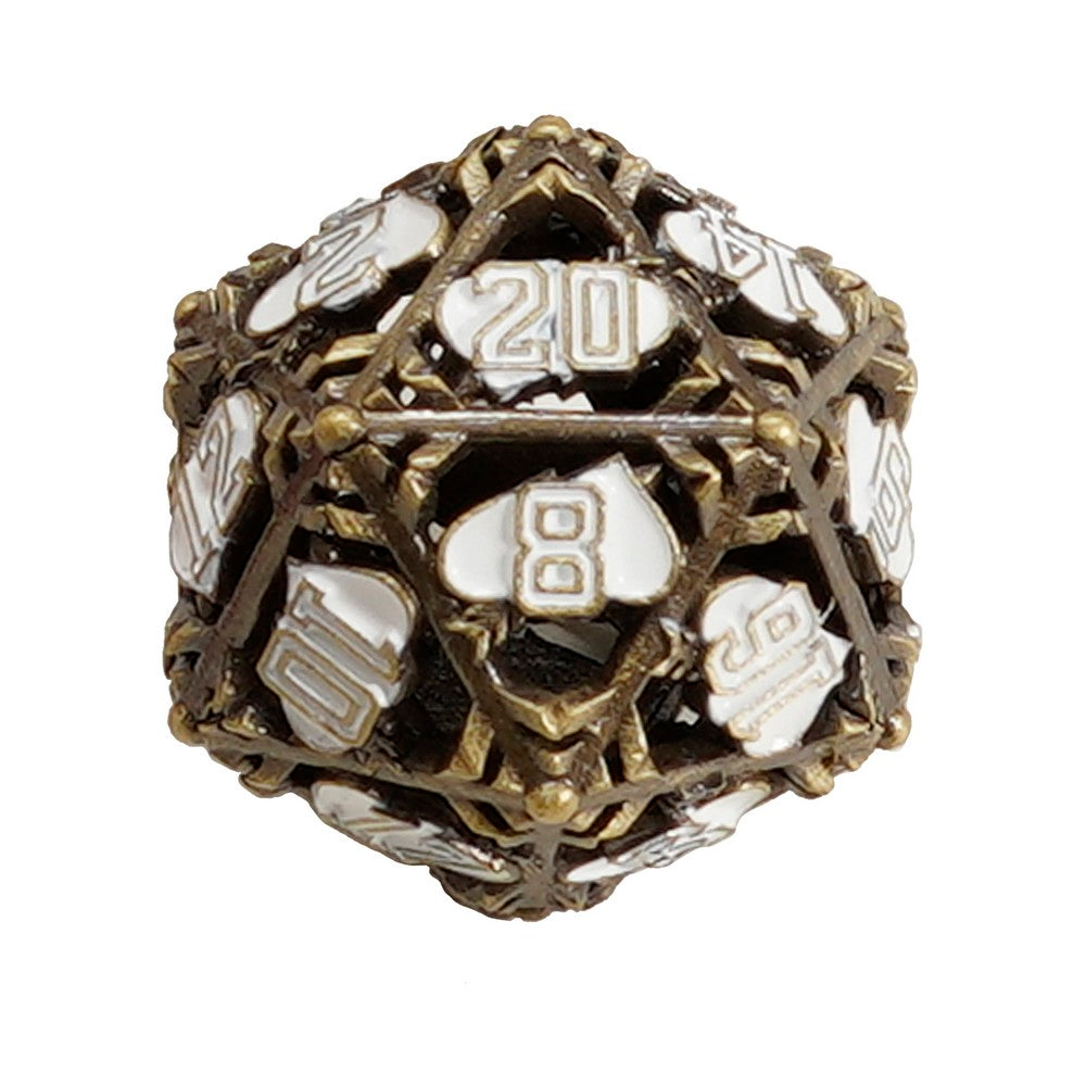 LPG Dice Heart Gold/Silver
