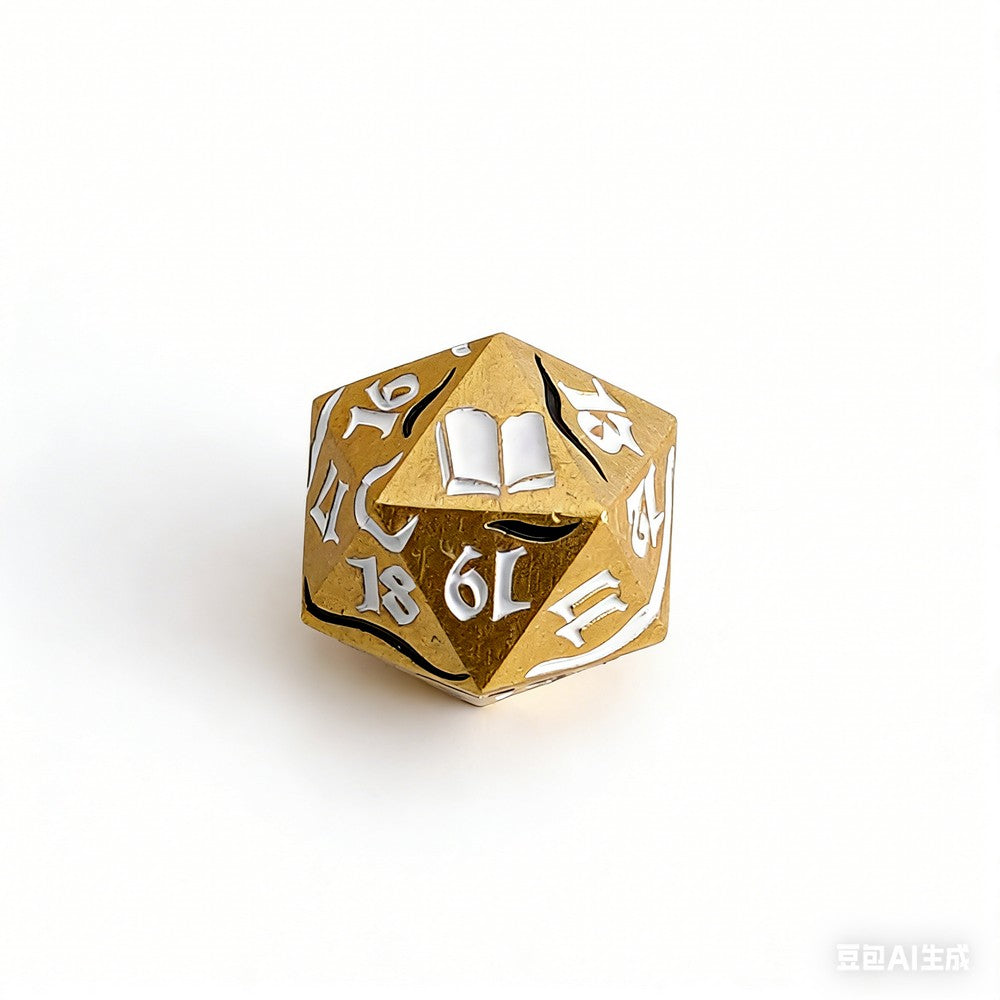 LPG Dice Dual Spindown Mage Gold/White Purple/Pink