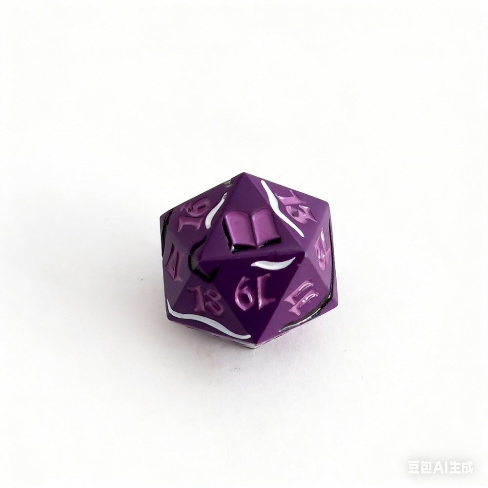 LPG Dice Dual Spindown Mage Gold/White Purple/Pink