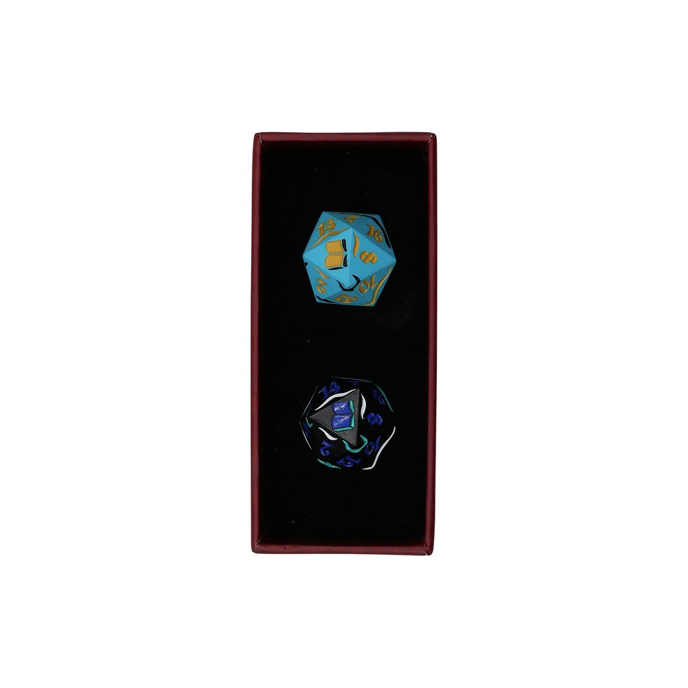 LPG Dice Dual Spindown Mage Aqua/Gold Black/Blue