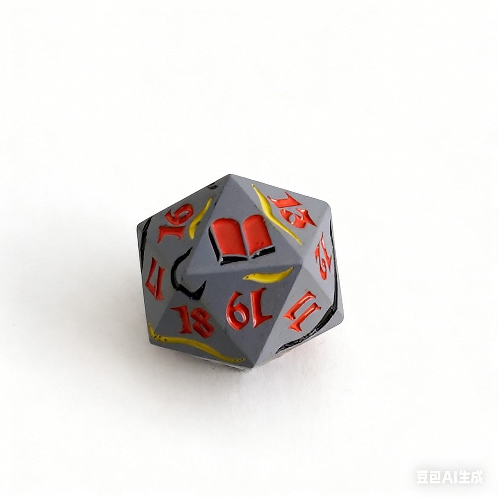 LPG Dice Dual Spindown Mage White/Black Silver/Orange