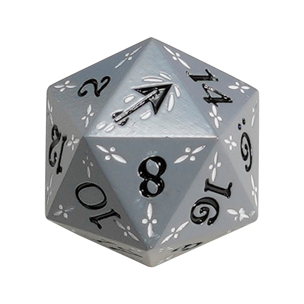 LPG Dice Dual D20 Advantage Set Rogue Silver/Black Warrior Yellow/Black