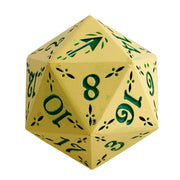 LPG Dice Dual D20 Advantage Set Rogue Gold/Green Warrior Purple/Silver